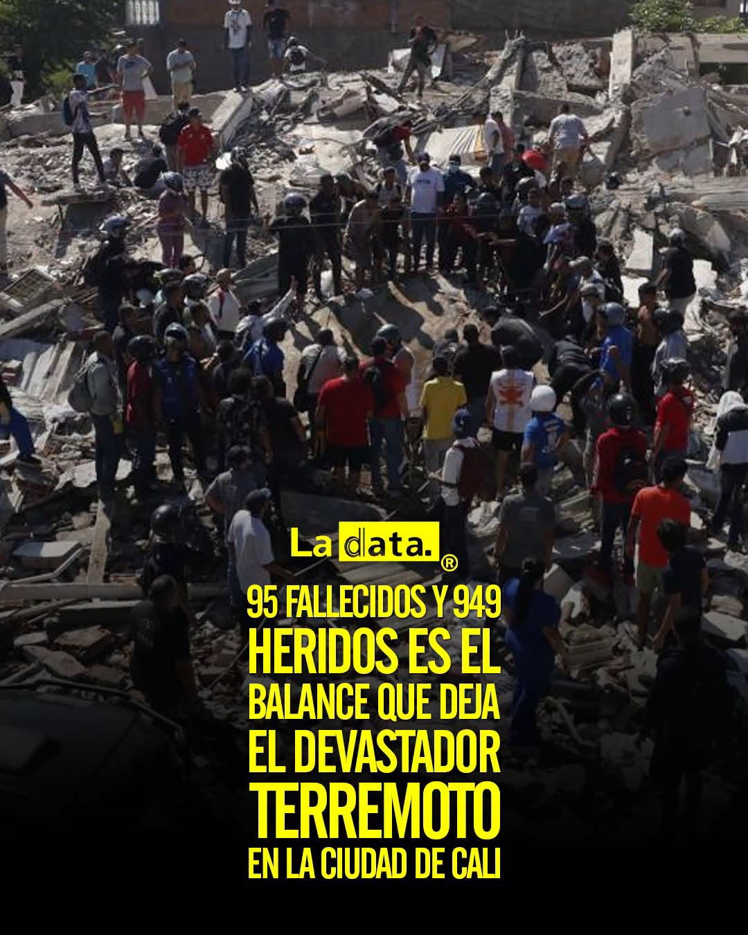 @ladataec 👈 ‎ ‎#ladata #TendenciaPolítica #Cali #Terremoto