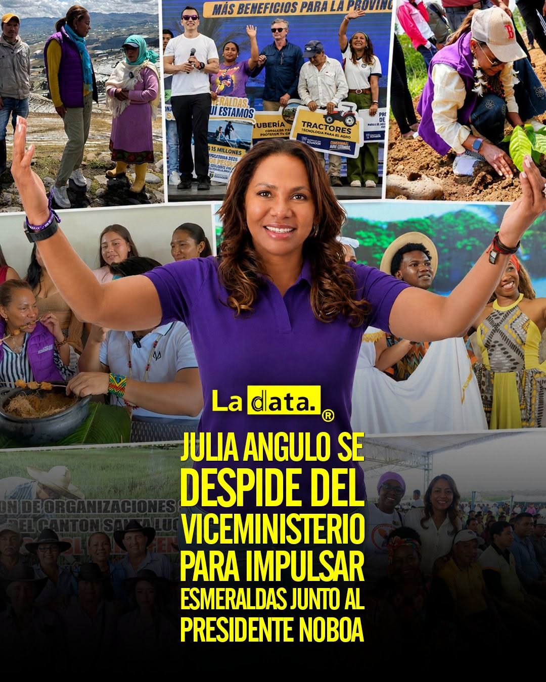 @ladata 👈 #ladataec #TendenciaPolitica #JuliaAngulo #DanielNoboa