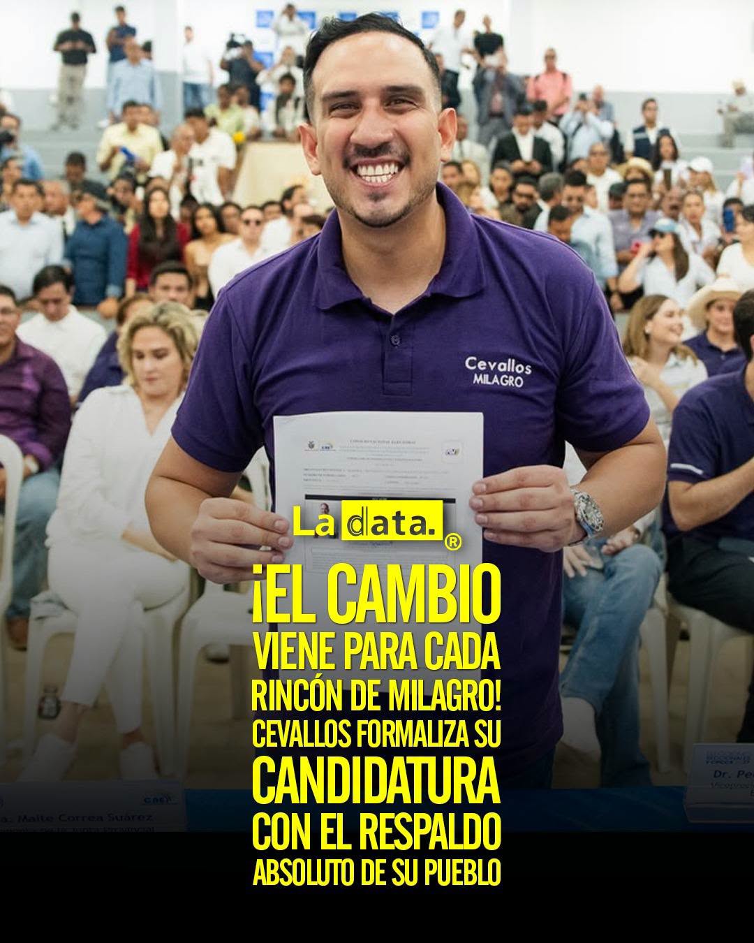 @ladataec 👈 ‎ ‎#ladata #TendenciaPolítica #FranciscoCevallos #Milagro