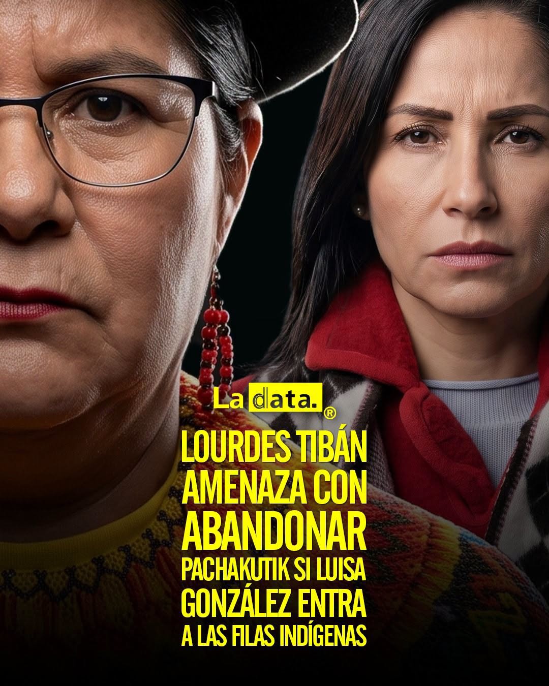 @ladataec 👈 ‎ ‎#ladata #TendenciaPolítica #LuisaGonzález #Pachakutik