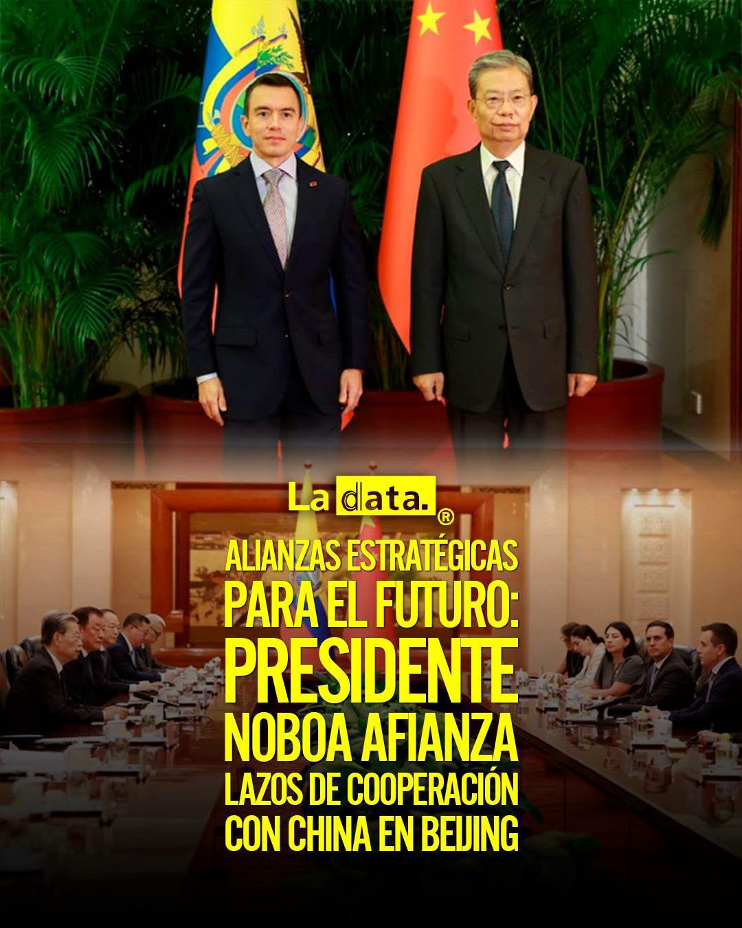 @ladataec 👈 #ladataec #tendenciapolitica #danielnoboa #girainternacional