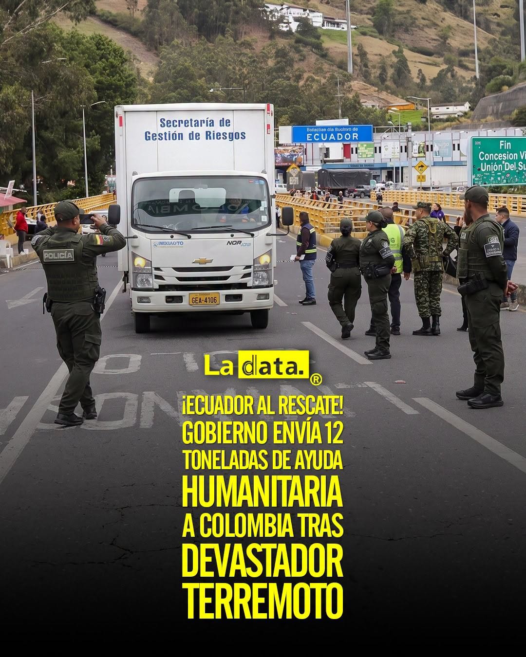 @ladataec 👈 #ladata #TendenciaPolítica #Ecuador #Colombia