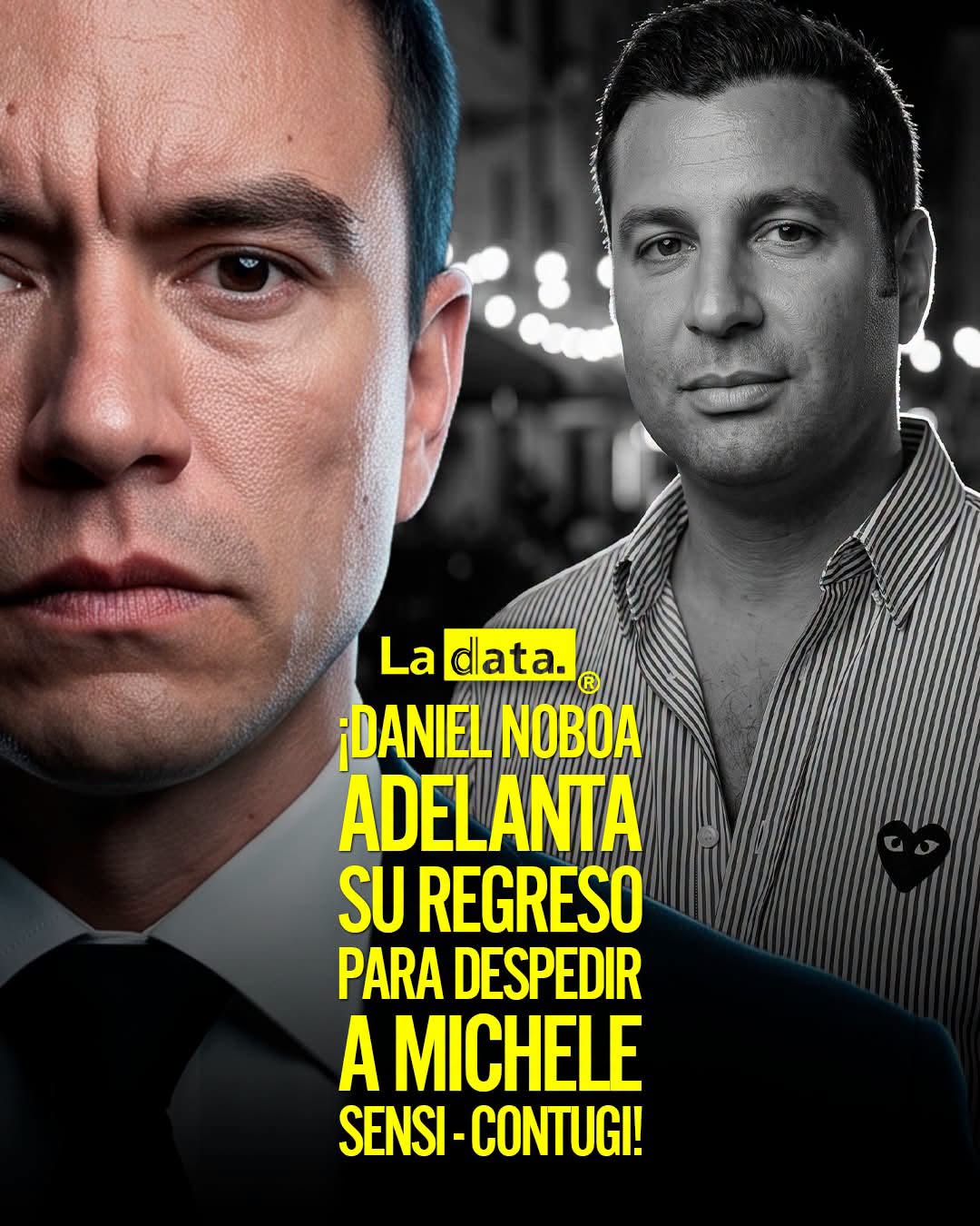 @ladataec👈 #ladata #TendenciaPolítica #DanielNoboa  #MicheleSensiContugi