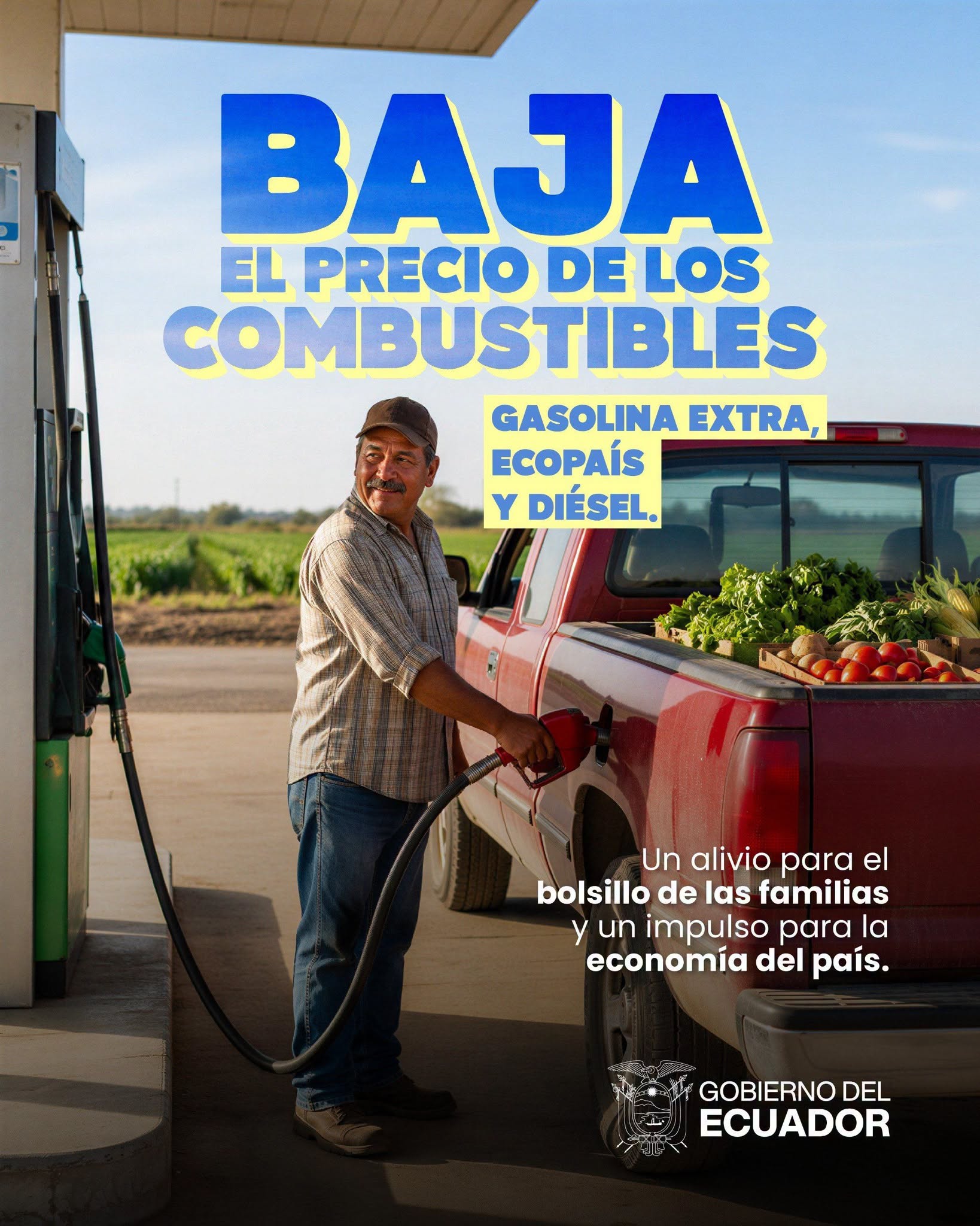 ¡Buenas noticias para tu bolsillo, Ecuador! 🥳💸 A partir de hoy, BAJA el precio de los combustibles. Cuéntanos, ¿qué te pare