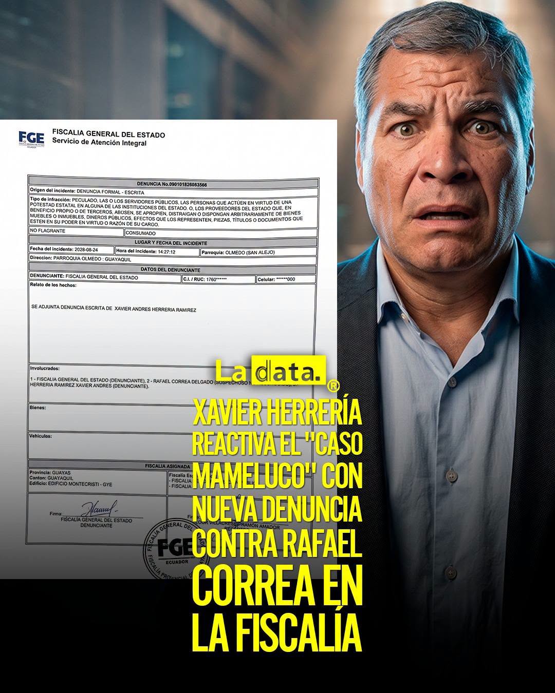 @ladataec 👈 #ladataec #tendenciapolitica #casomameluco #Correa