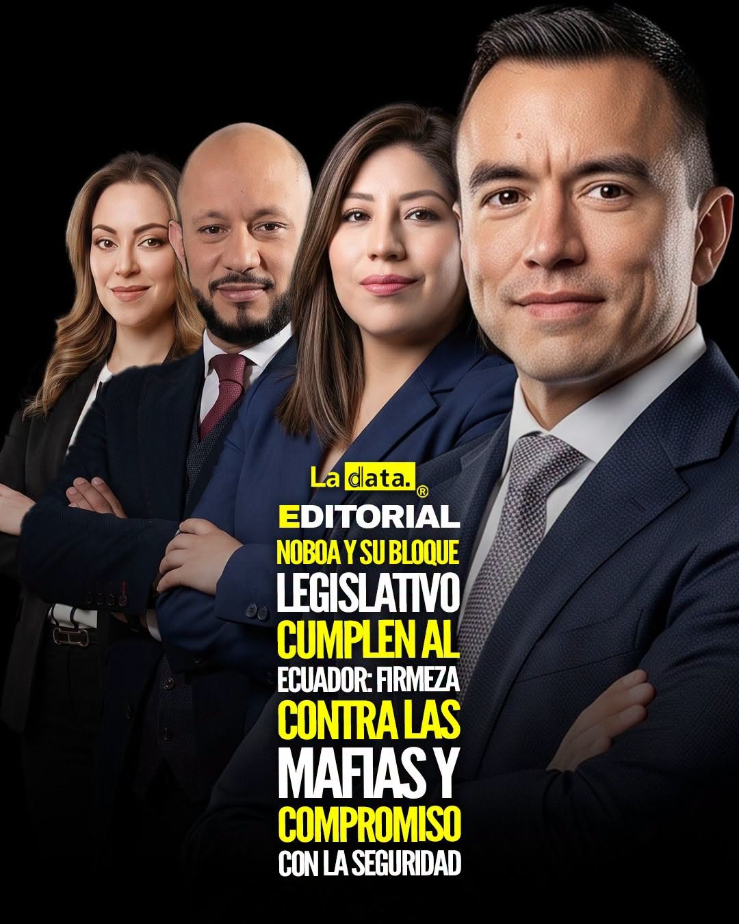 @ladataec 👈 ‎ ‎#ladata #TendenciaPolítica #DanielNoboa #LeyAntim4fias