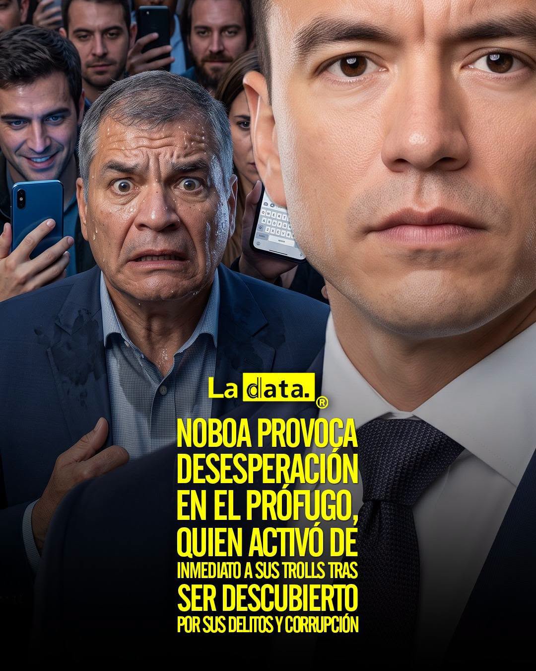 @ladataec 👈 ‎ ‎#ladata #TendenciaPolítica #RafaelCorrea #Corrupción