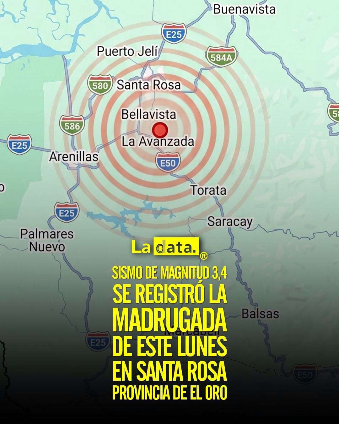 @ladataec 👈 ‎ ‎#ladata #TendenciaPolítica #Sismo #ElOro