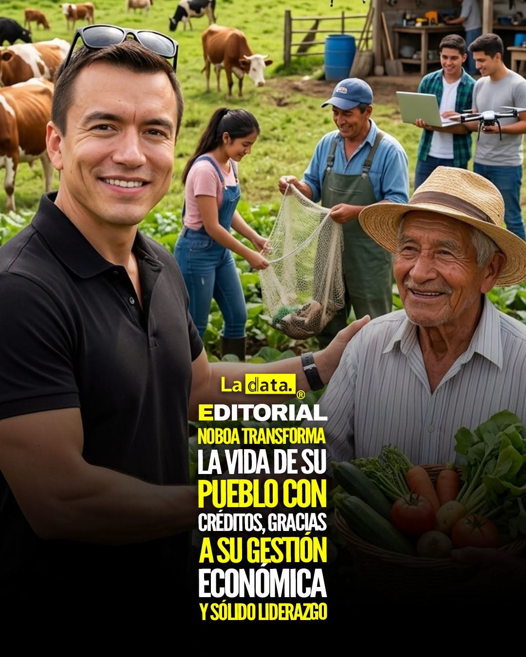 @ladataec 👈 ‎ ‎#ladata #TendenciaPolítica #DanielNoboa #Economía