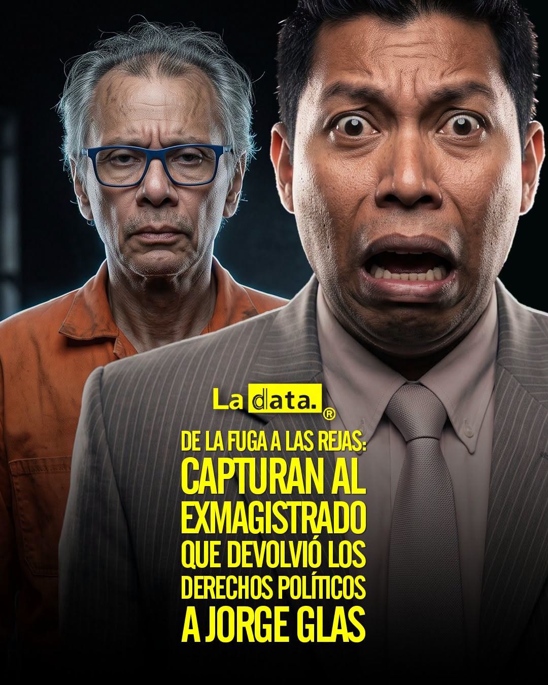 @ladataec 👈 ‎ ‎#ladata #TendenciaPolítica #JorgeGlas #JhonRodríguez