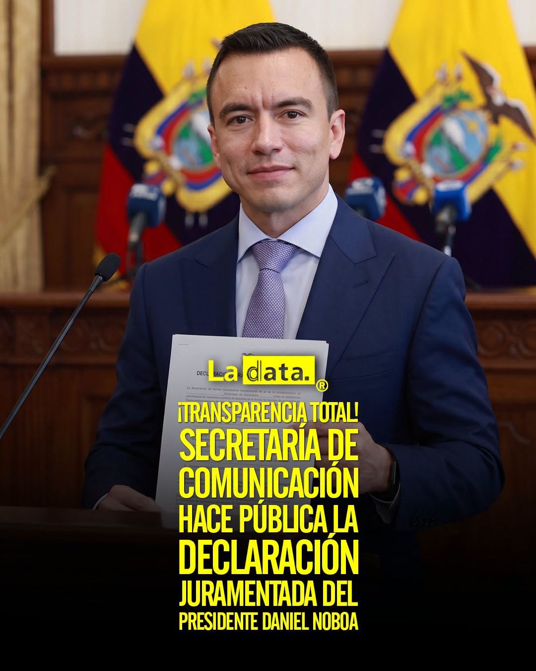 @ladataec👈 #LaData #TendenciaPolitica #DanielNoboa #Patrimonio