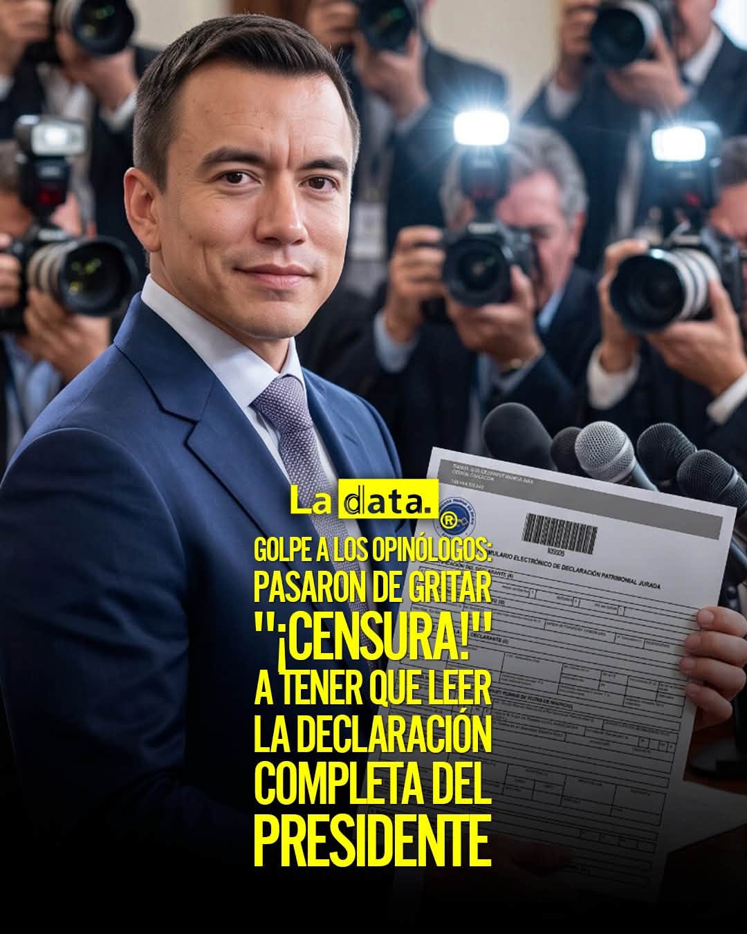 #LaData #TendenciaPolitica #DanielNoboa #Transparencia