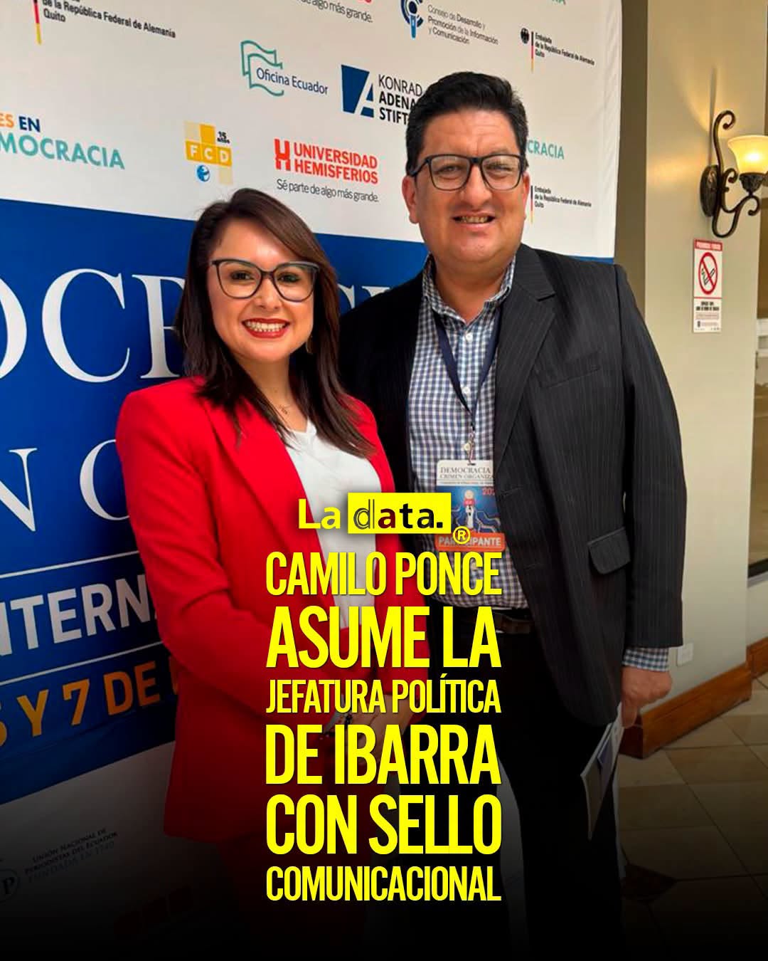 @ladataec👈 #LaData #TendenciaPolitica #Ibarra #CamiloPonce