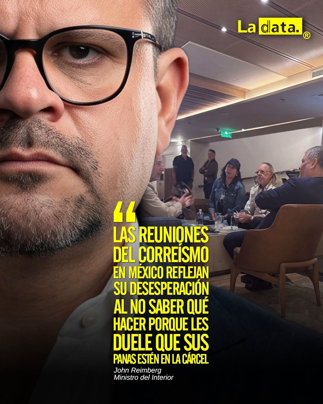 @ladataec 👈 ‎ ‎#ladata #TendenciaPolítica #MinistroReimberg #GobiernoNacional