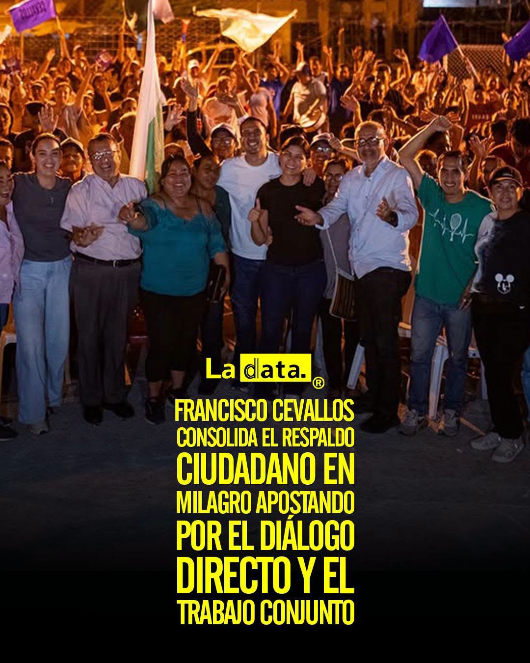 @ladataec 👈 ‎ ‎#ladata #TendenciaPolítica #FranciscoCevallos  #Milagro