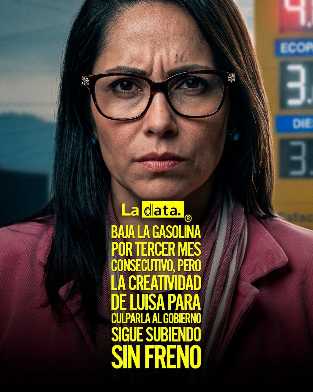@ladataec👈 #LaData #TendenciaPolitica #LuisaGonzalez #Gasolina