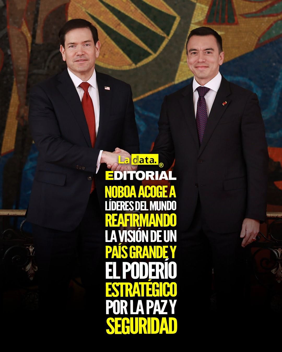 @ladataec 👈 ‎ ‎#ladata #TendenciaPolítica #DanielNoboa #MarcoRubio
