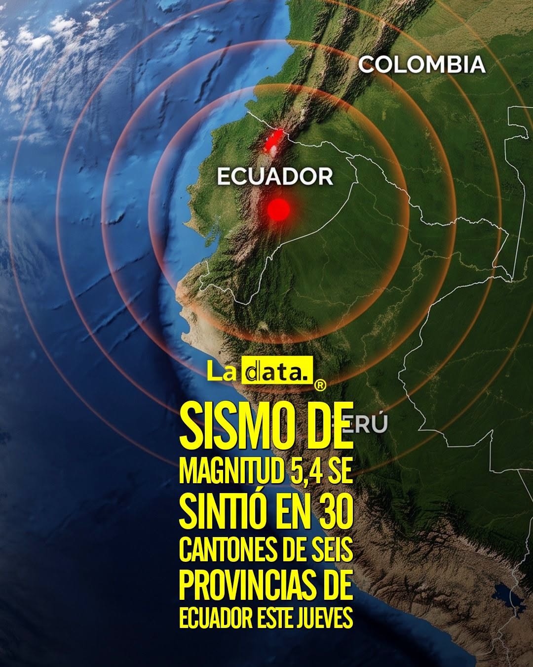@ladataec 👈 ‎ ‎#ladata #TendenciaPolítica #Sismo #Ecuador