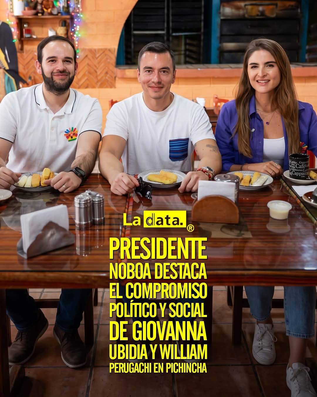 @ladataec 👈 ‎ ‎#ladata #TendenciaPolítica #DanielNoboa #Cayambe