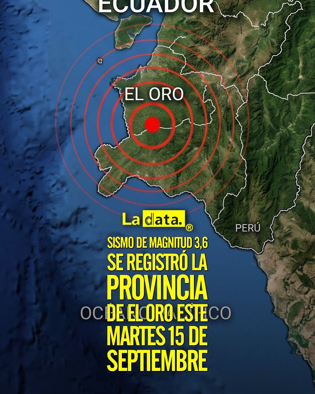 @ladataec 👈 ‎ ‎#ladata #TendenciaPolítica #Sismo #ElOro