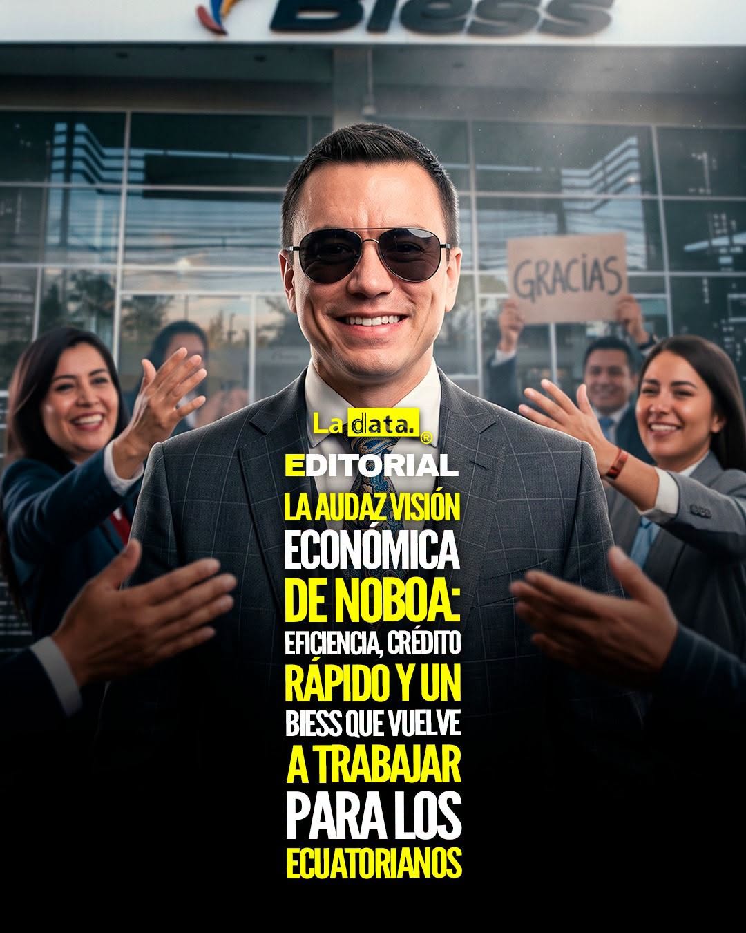 @ladataec 👈 ‎ ‎#ladata #TendenciaPolítica #DanielNoboa #Bie