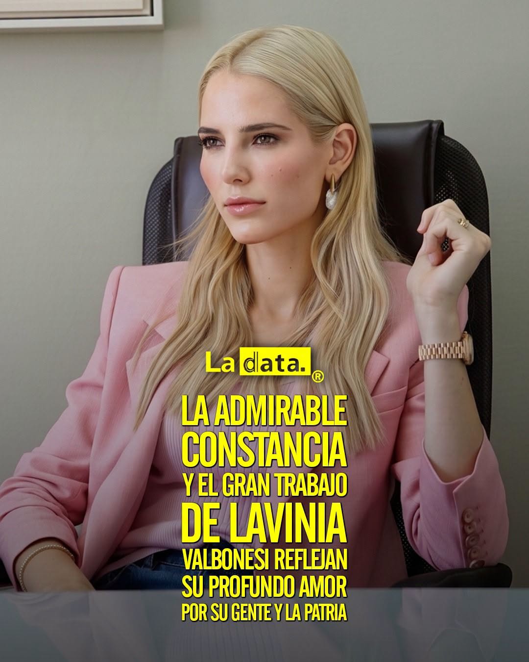 @ladataec 👈 ‎ ‎#ladata #TendenciaPolítica #LaviniaValbonesi #Entrevista