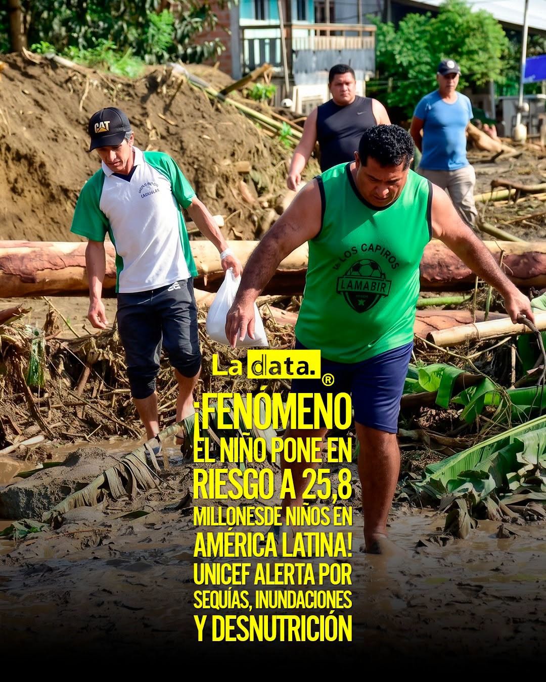 @ladataec👈 #LaData #TendenciaPolítica #ElNiño #Unicef #Latinoamerica