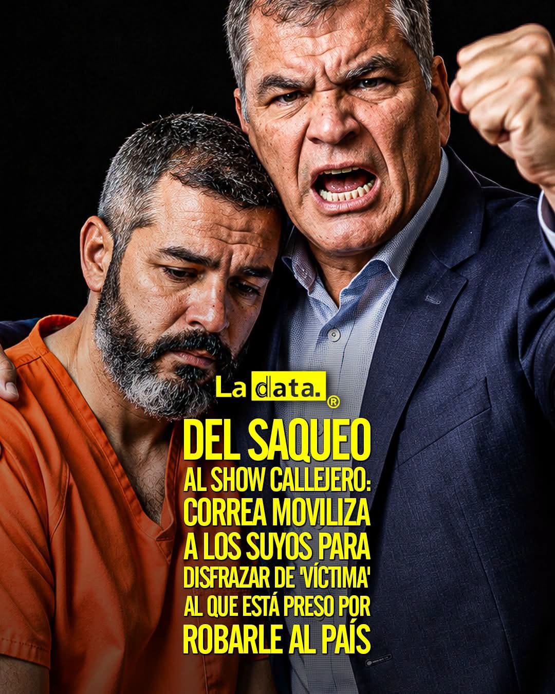 @ladataec 👈 ‎ ‎#ladata #TendenciaPolítica #RafaelCorrea #Plantón