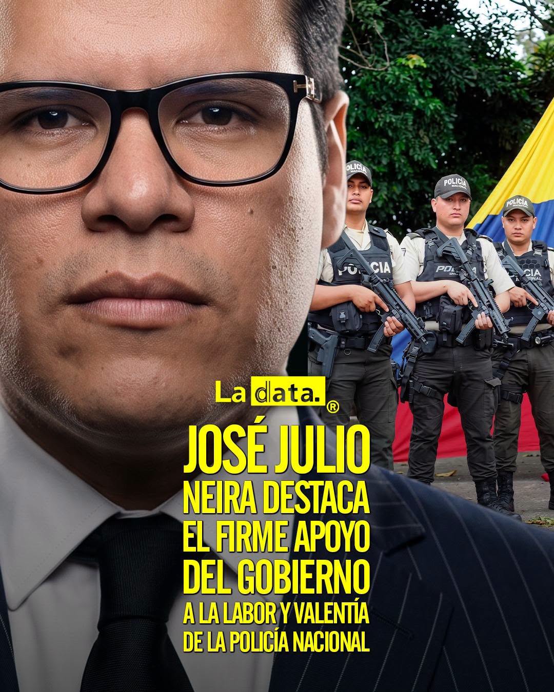 @ladataec 👈 ‎ ‎#ladata #TendenciaPolítica #DanielNoboa #Seguridad