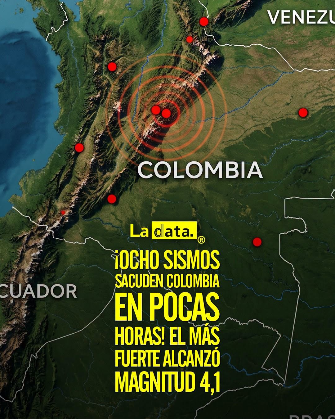 @ladataec👈 #LaData #TendenciaPolítica #Colombia #Sismo #Temblor