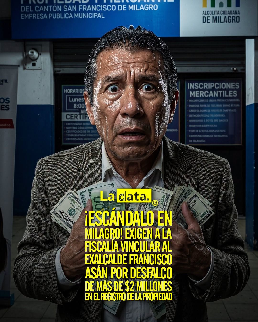 @ladataec👈 #ladata #TendenciaPolítica #Milagro #FGE #CGE