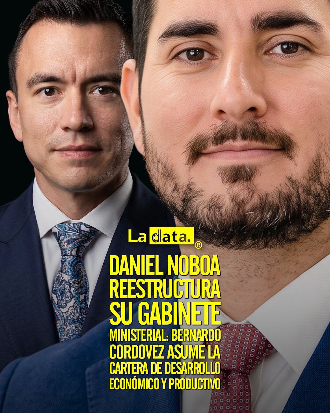 @ladataec 👈 ‎ ‎#ladata #TendenciaPolítica #DanielNoboa #MinisterioFinanzas